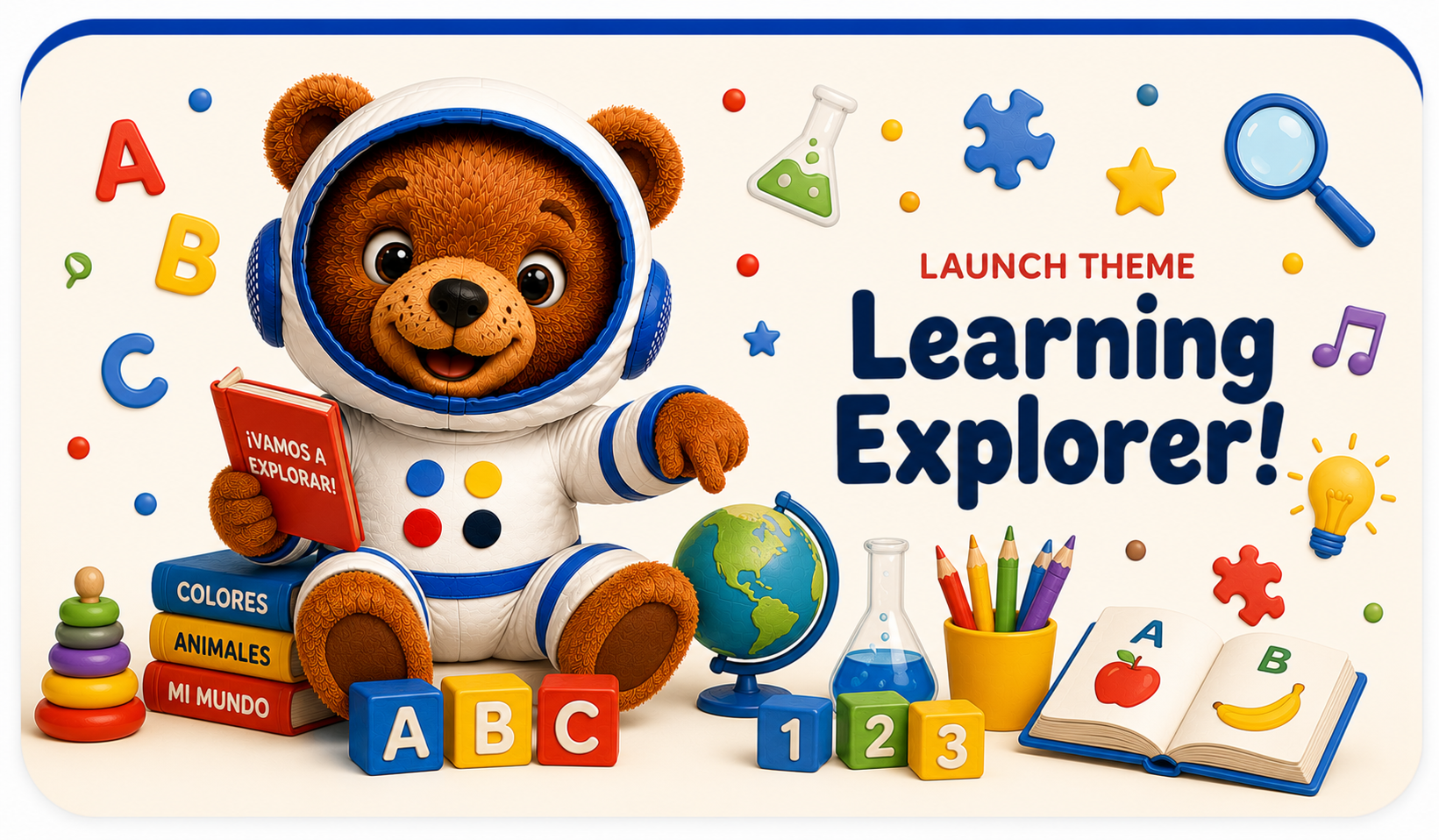 Learning Lucas with blocks, letters and numbers