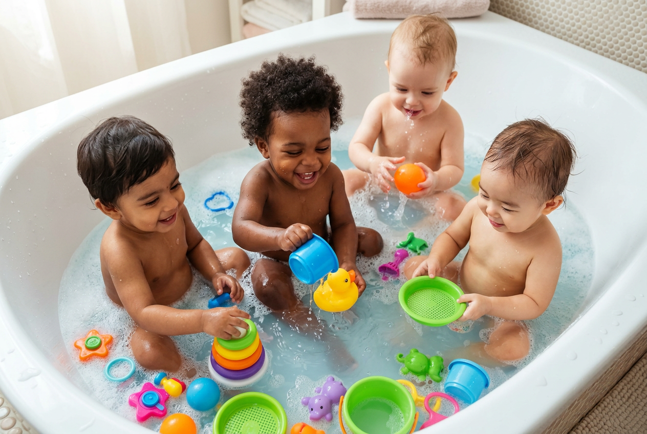 5 ways to introduce Spanish at bath time